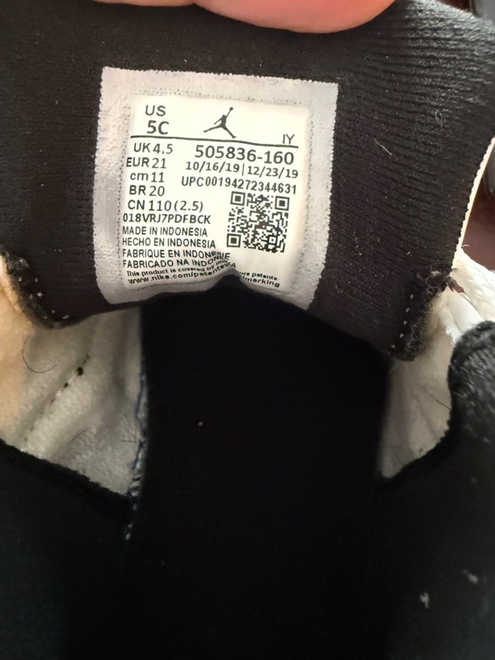 Air Jordan 11 Retro Low TD 'Concord-Bred' Size 5c - Picture 7 of 7